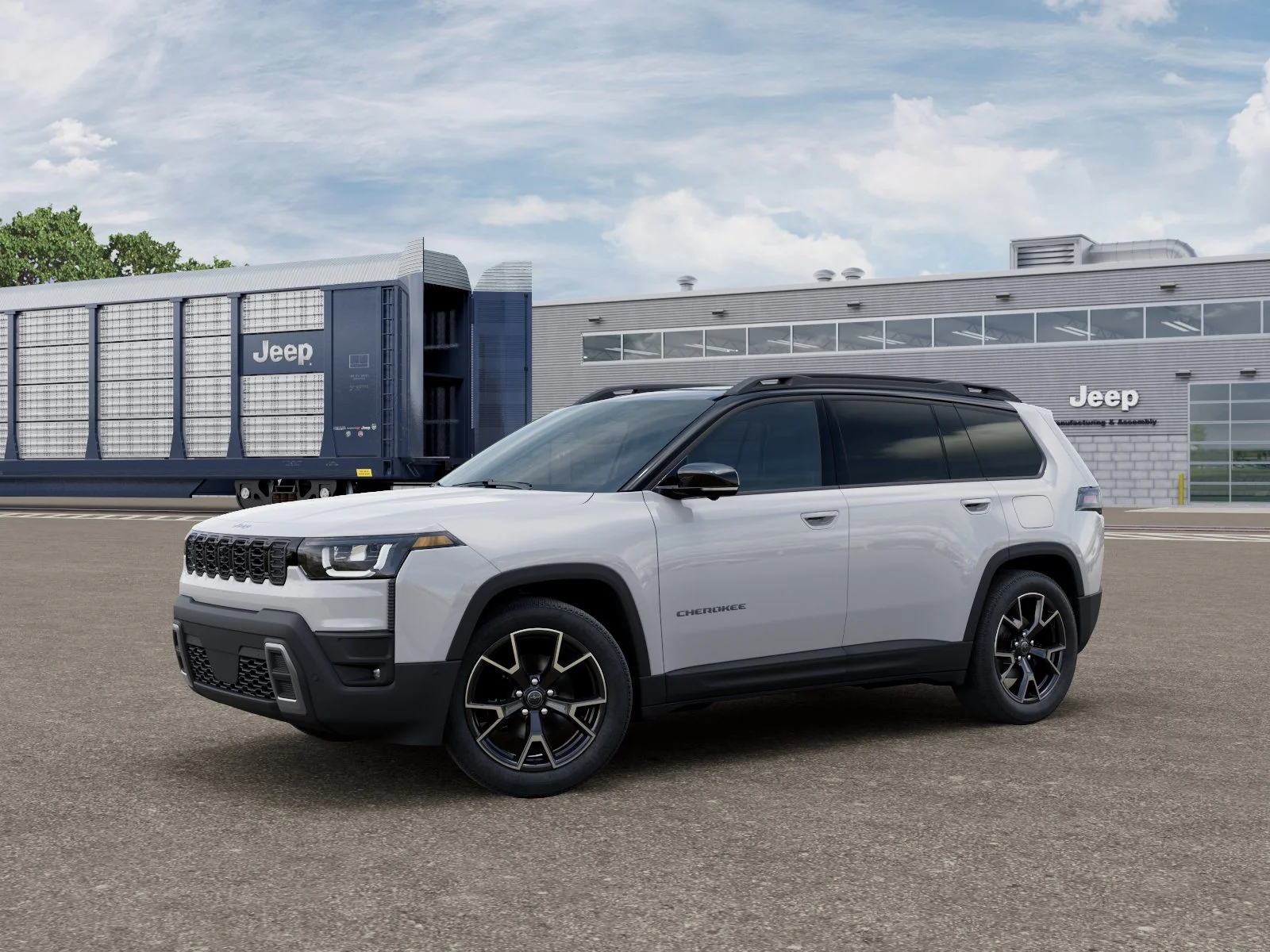New 2026 Bright White Clear-Coat Exterior Paint Jeep Overland image 1