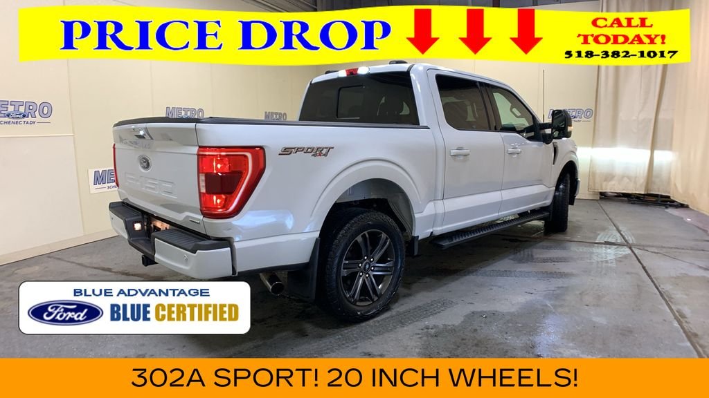 Certified Used 2022 White Metallic Ford XLT image 3