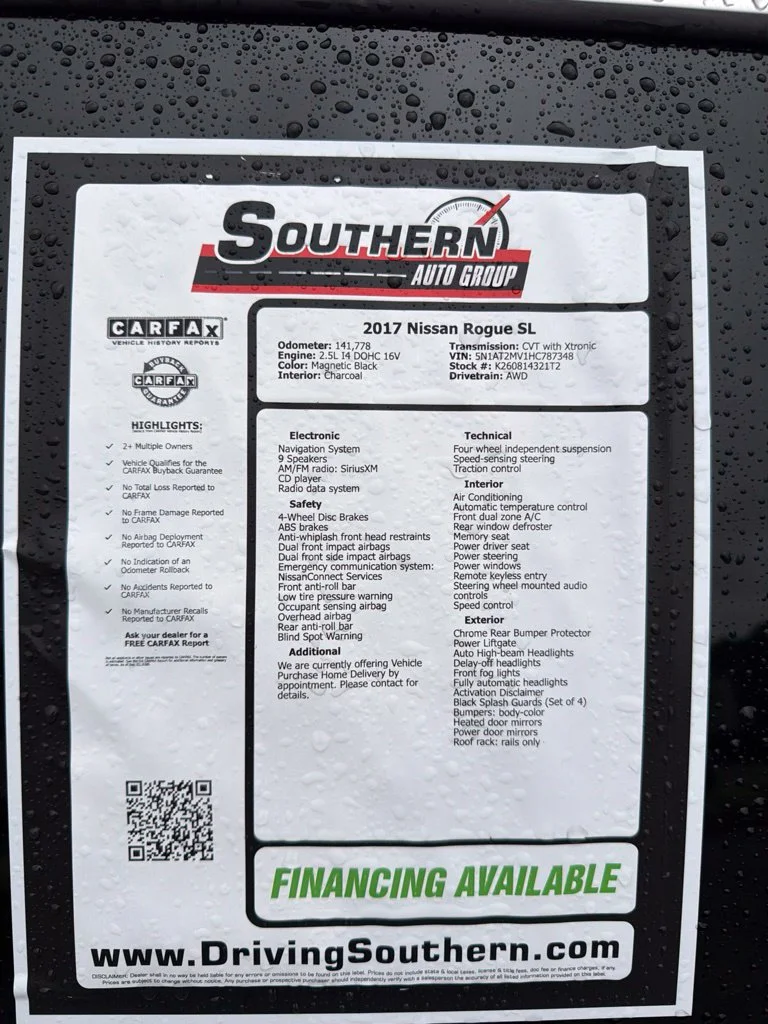 Used 2017 Black Nissan SL image 14