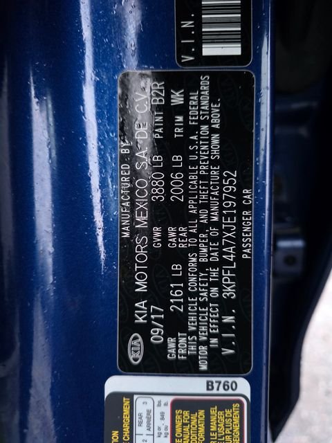 Used 2018 Blue Kia LX image 25