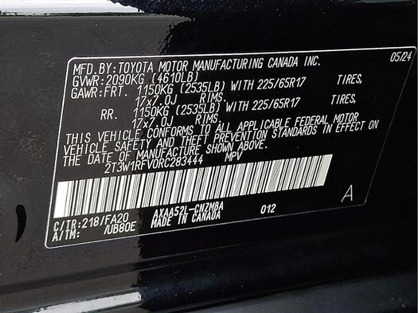Used 2024 Midnight Black Metallic Toyota XLE image 19