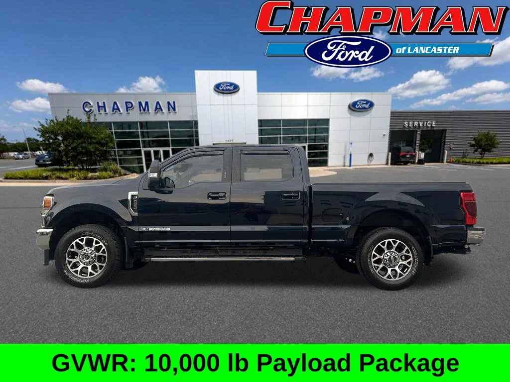 Certified Used 2022 Blue Metallic Ford Lariat image 2
