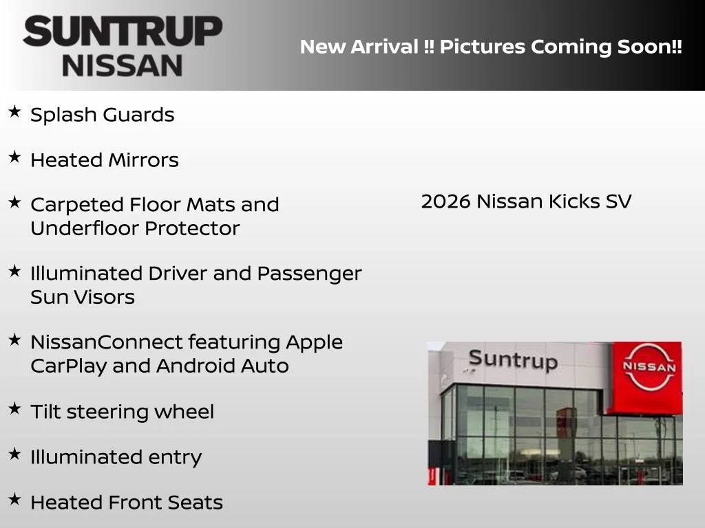 New 2026 Black Nissan SV image 8