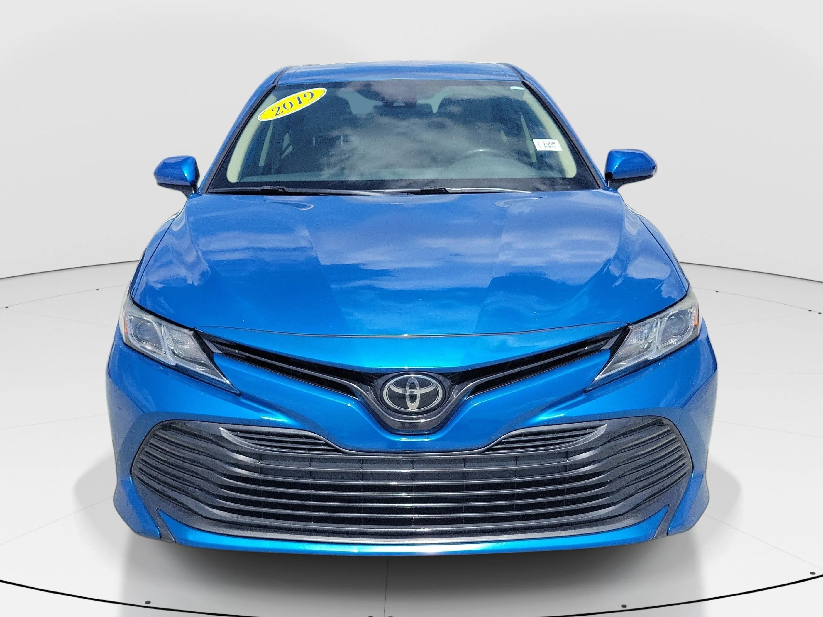 Used 2019 Blue Streak Metallic Toyota LE image 2