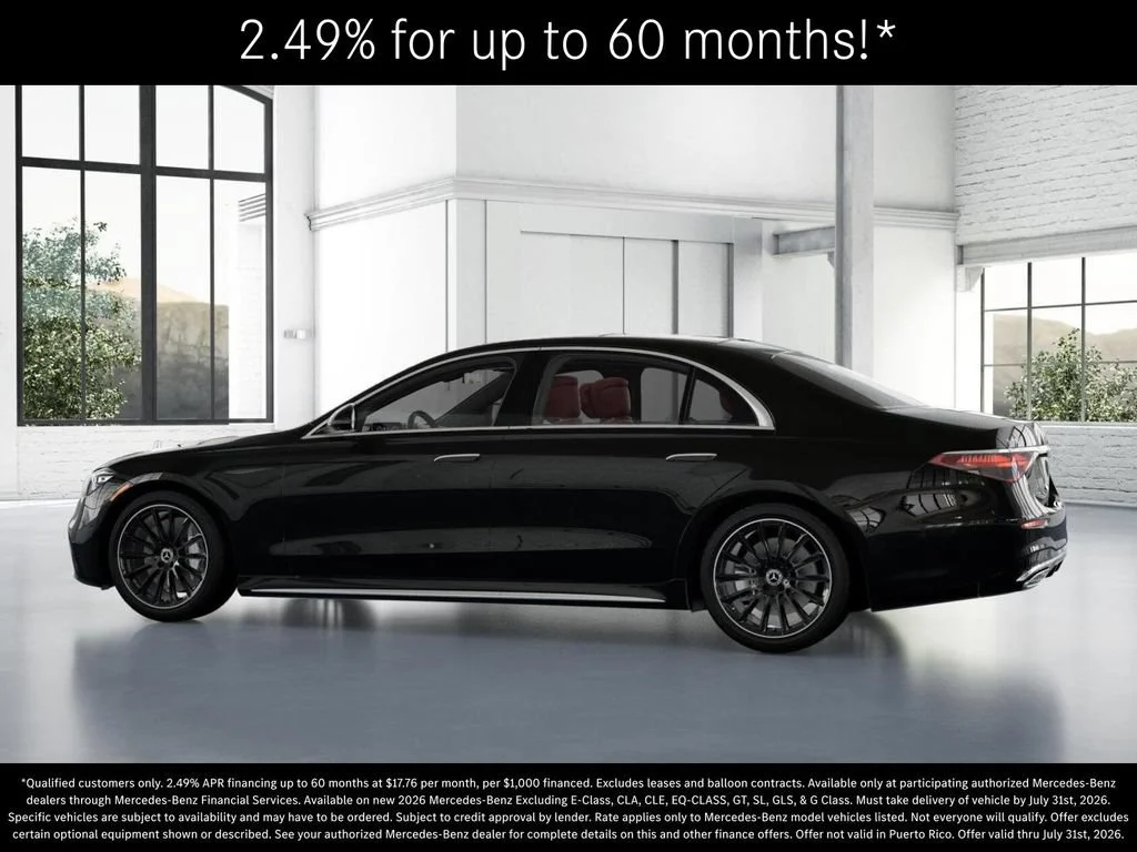 New 2026 Obsidian Black Metallic Mercedes-Benz S 580 image 74