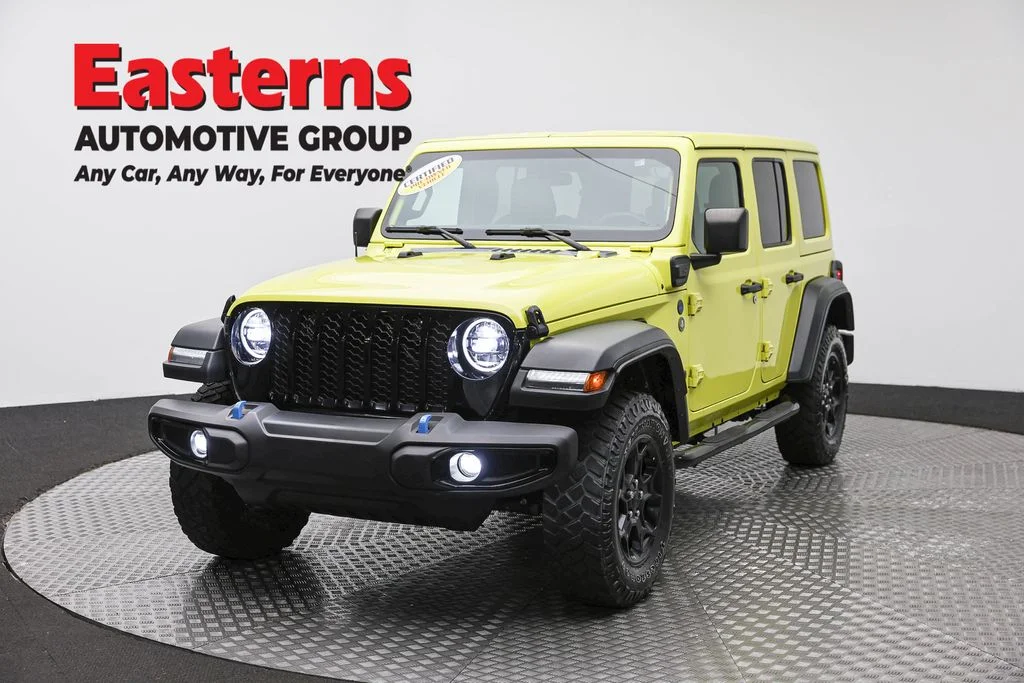 Used 2023 Yellow Jeep Willys 4xe image 1