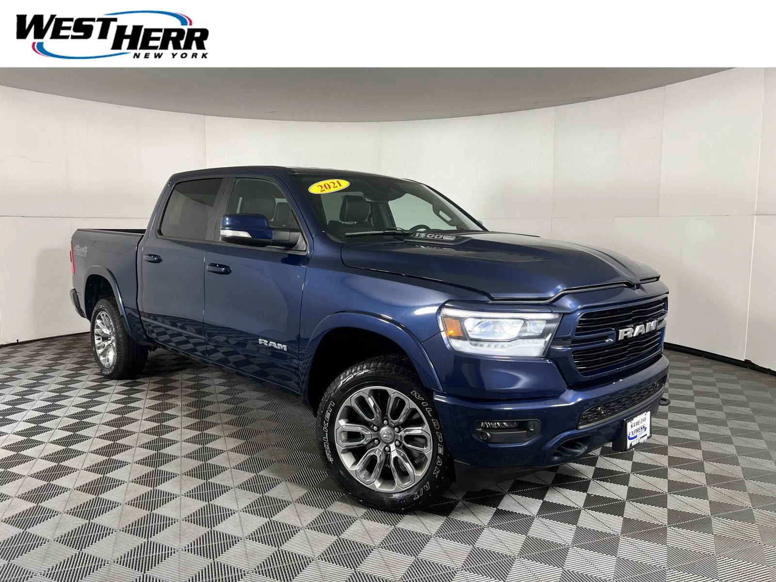 Used 2021 Patriot Blue Pearlcoat Ram Laramie image 1