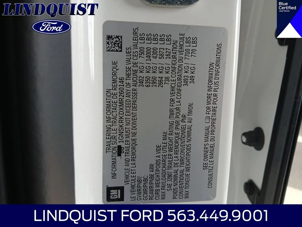 Certified Used 2021 White Chevrolet RST image 21