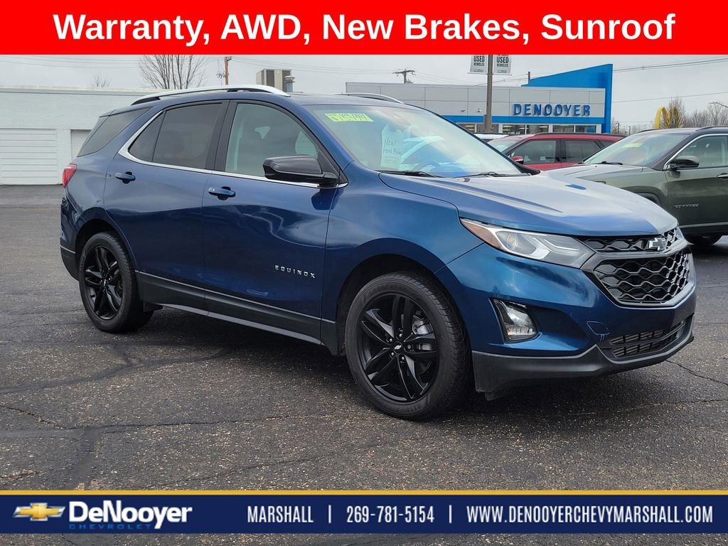 Used 2021 Chevrolet Equinox LT with VIN 3GNAXUEV0ML368559 for sale in Marshall, MI