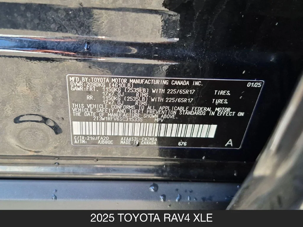 Used 2025 Black Toyota XLE image 24