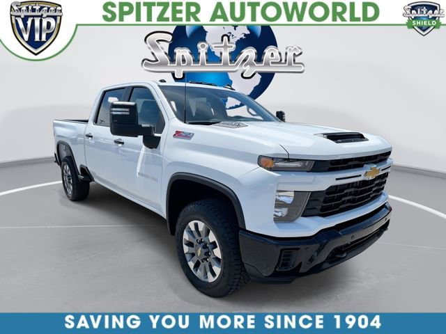 2026 Chevrolet Silverado 2500 HD Custom White at Spitzer Autoworld Chevy Buick GMC Cadillac