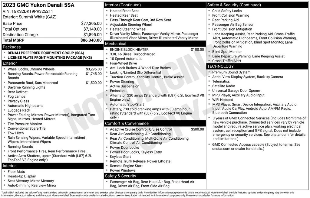Certified Used 2023 SUMMIT WHITE GMC Denali image 2