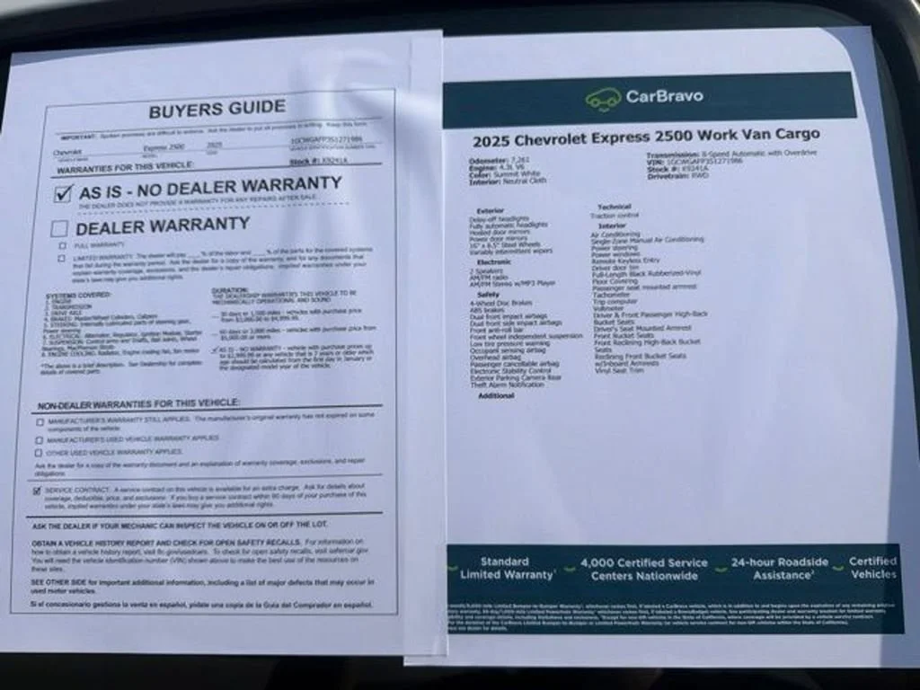 2025 Chevrolet Express Cargo Work Van - Photo 47
