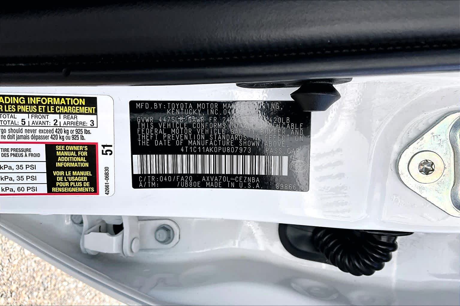 Used 2023 Ice Cap Toyota LE image 36