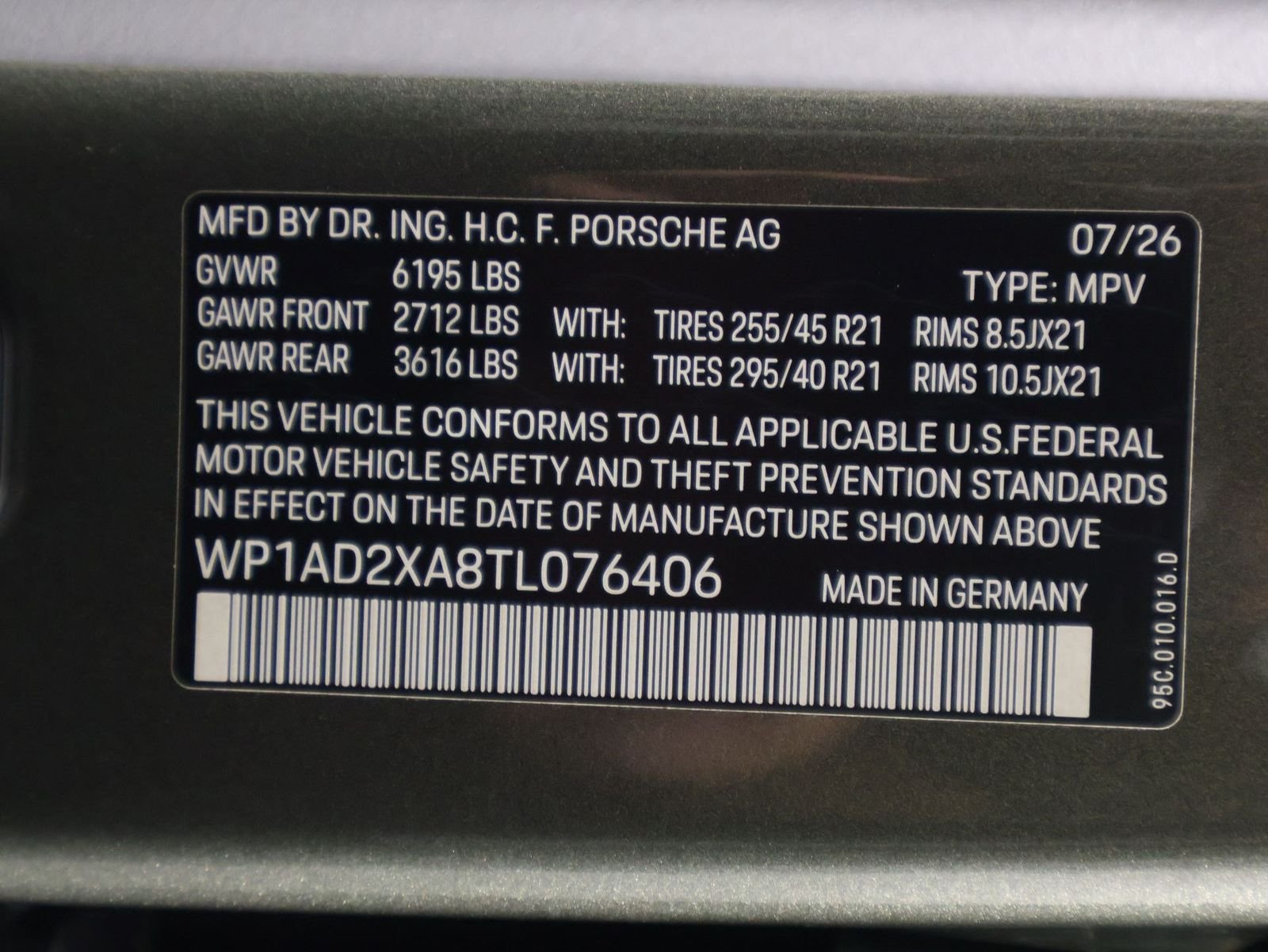 New 2026 Aventurine Green Metallic Porsche Electric image 24