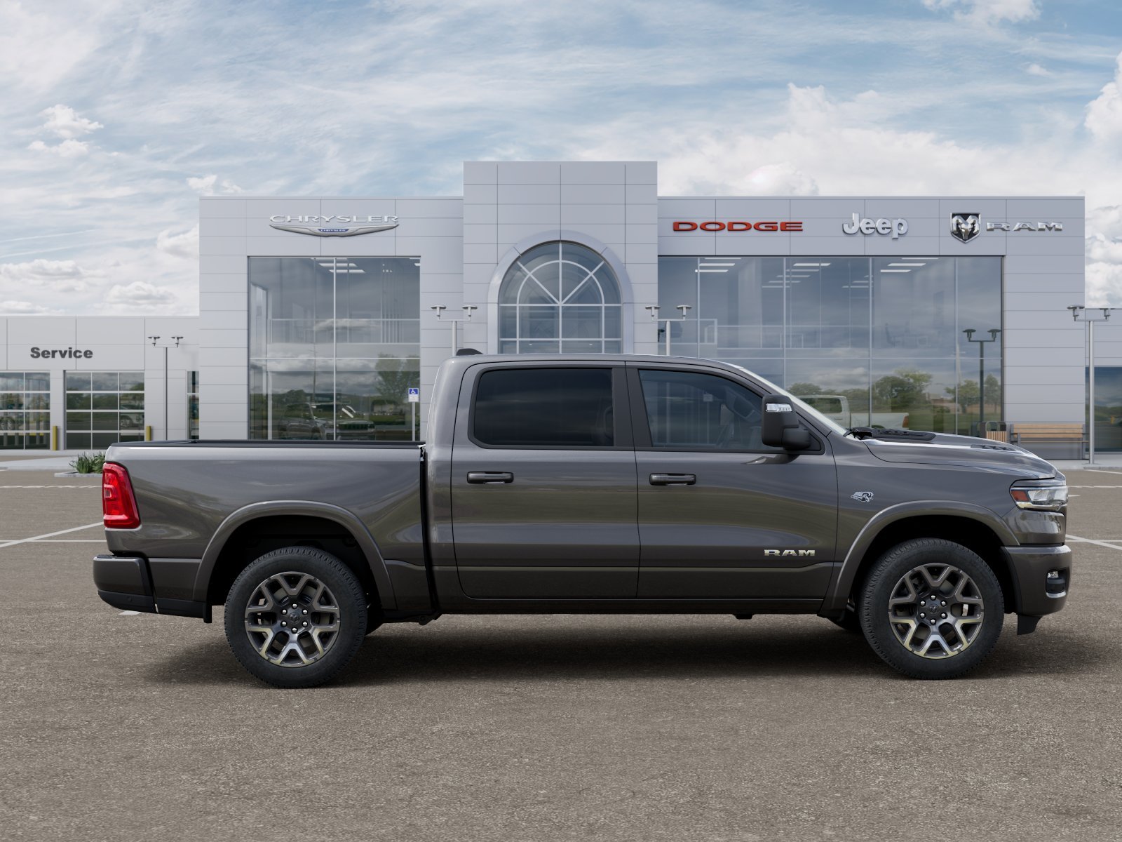 New 2026 Granite Crystal Metallic Clear-Coat Exterior Paint RAM Laramie image 49