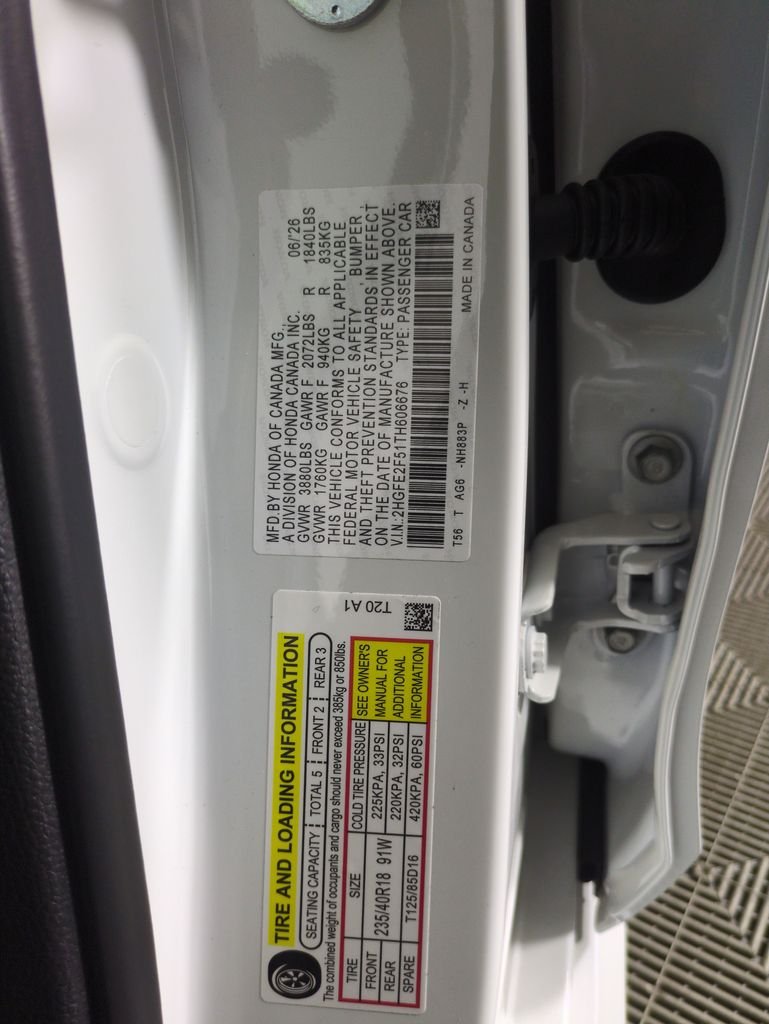 New 2026 Platinum White Pearl Honda Sport image 28