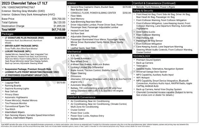 Certified Used 2023 STERLING GRAY METALLIC Chevrolet LT image 51