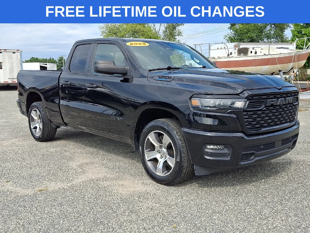 Used 2025 Diamond Black Crystal Pearlcoat Ram Tradesman image 1