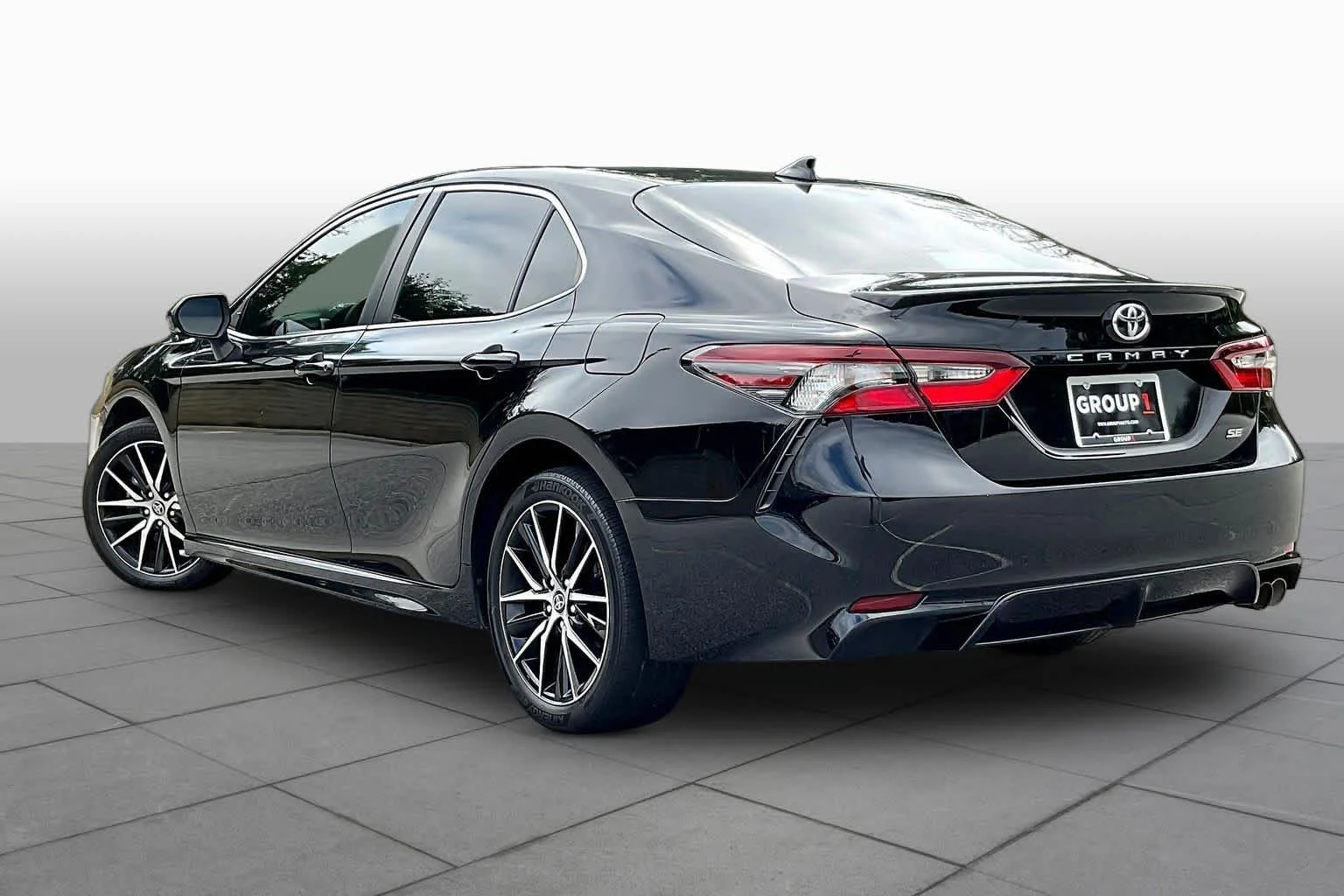 Used 2023 Midnight Black Metallic Toyota SE image 12