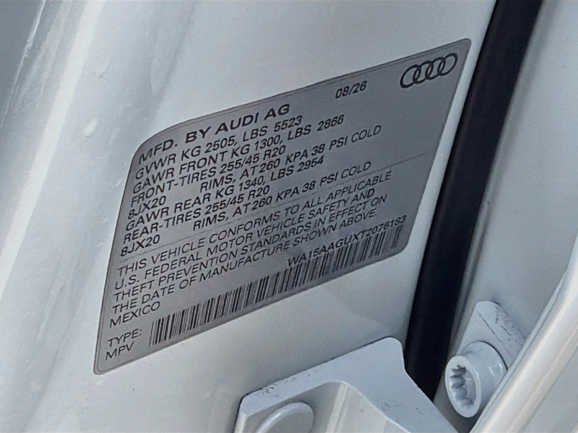 New 2026 Glacier White Metallic Audi Premium Plus image 41