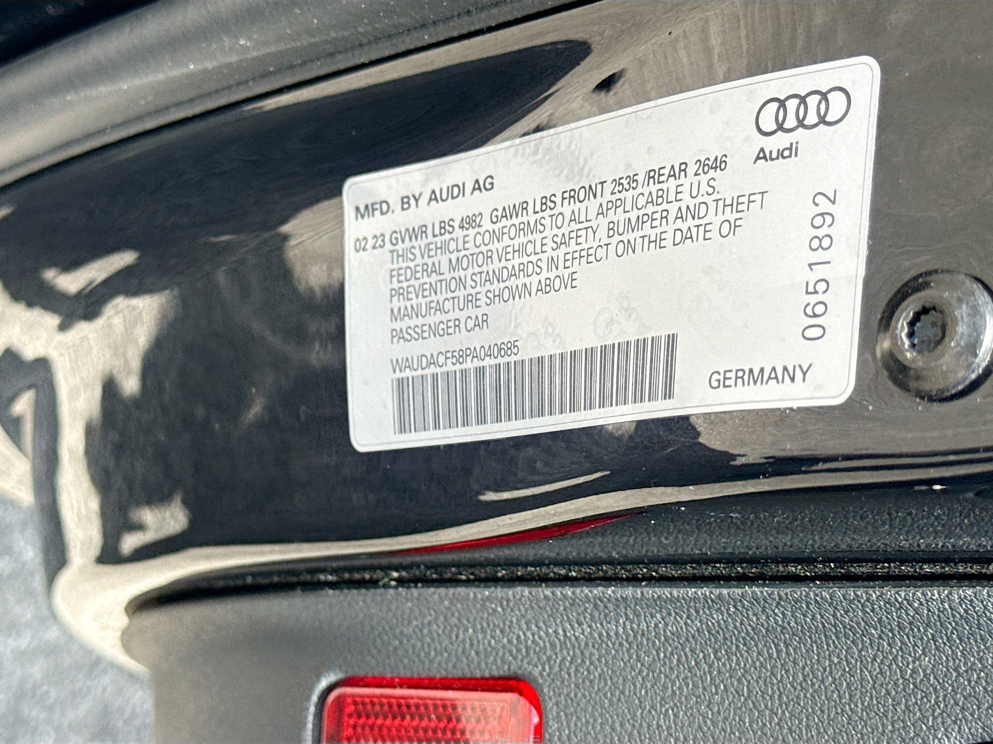 Used 2023 Mythos Black Metallic Audi S line Premium image 44