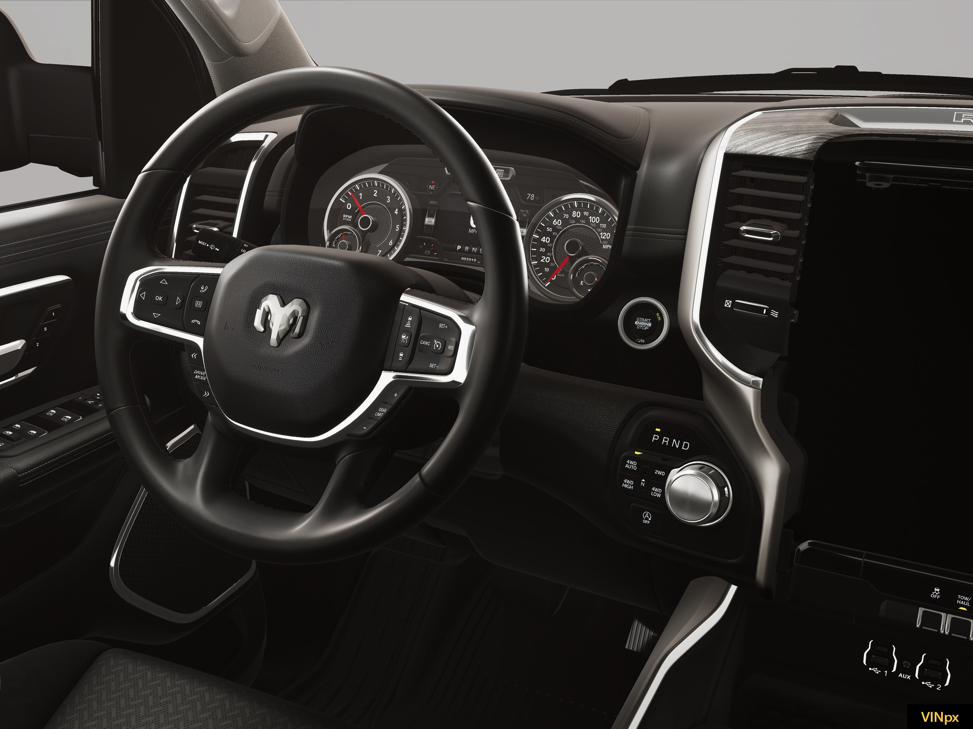 New 2026 Diamond Black Crystal Pearl-Coat Exterior Paint RAM LARAMIE image 21