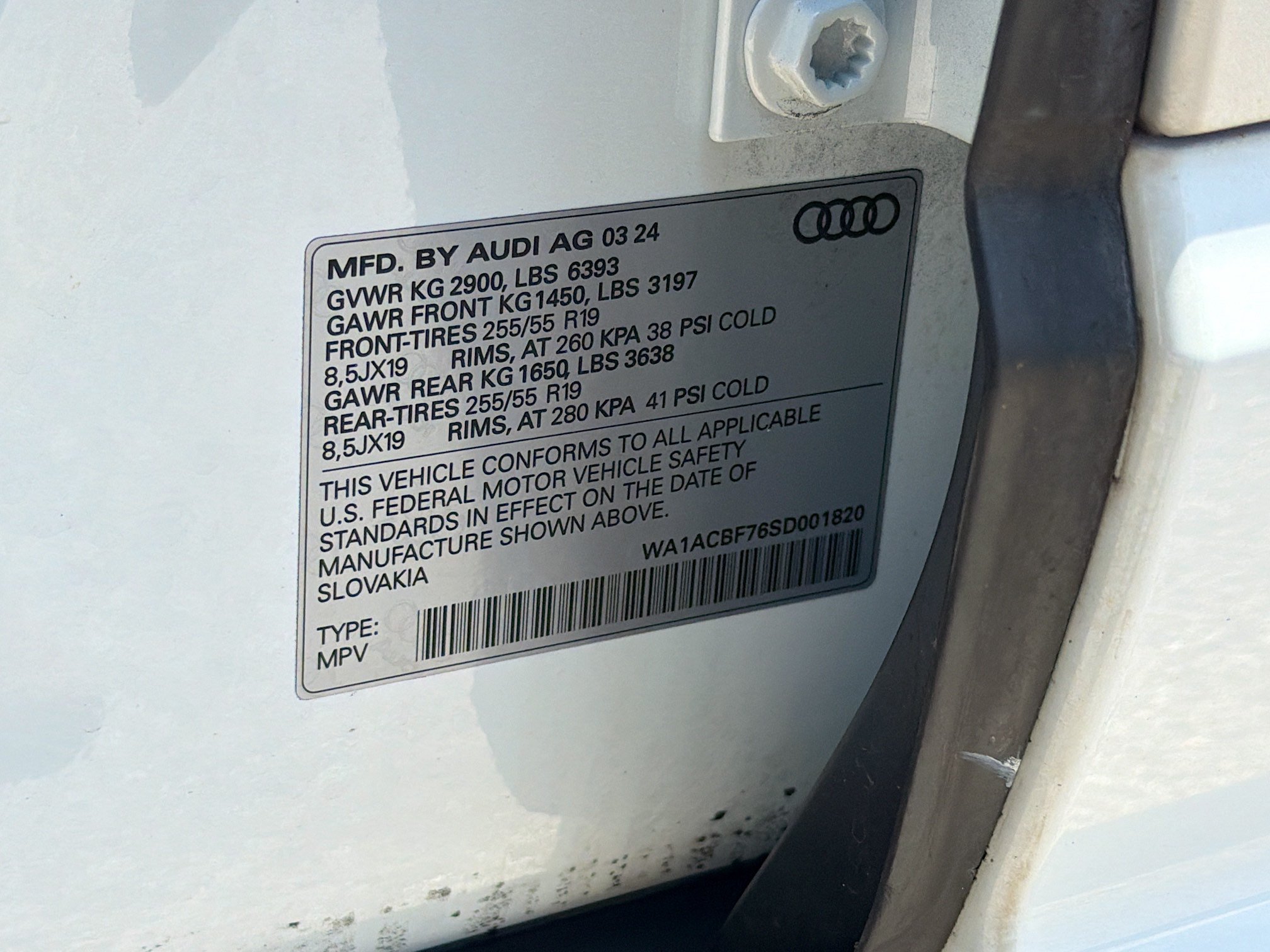 Used 2025 Glacier White Audi Premium image 45