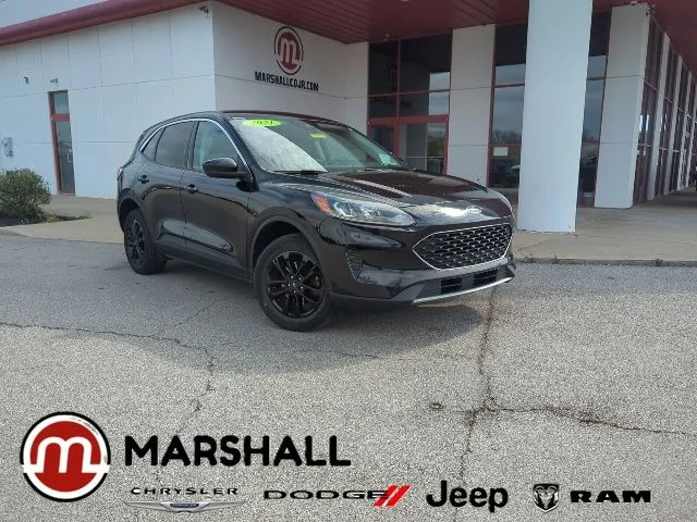 Certified Used 2021 Black Ford SE image 1