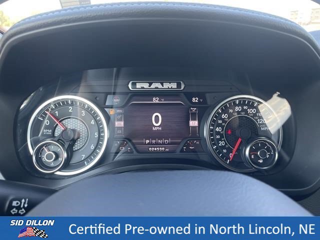 Used 2023 Diamond Black Crystal Pearl Coat Ram Laramie image 11