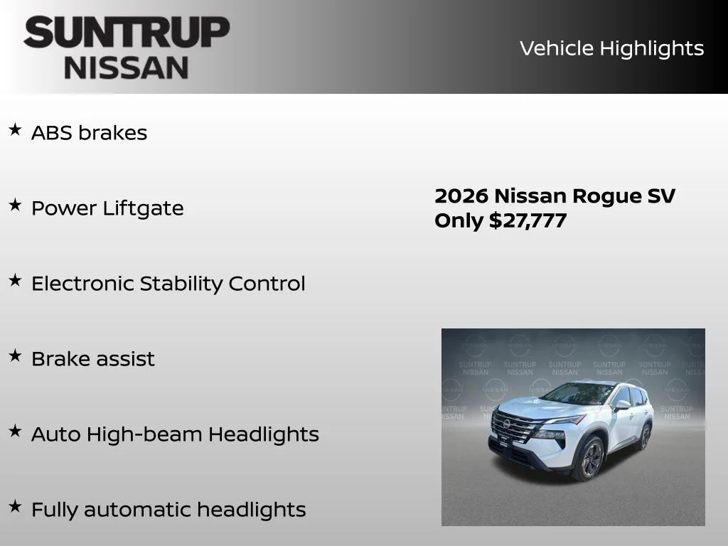 Certified Used 2026 White Nissan SV image 45