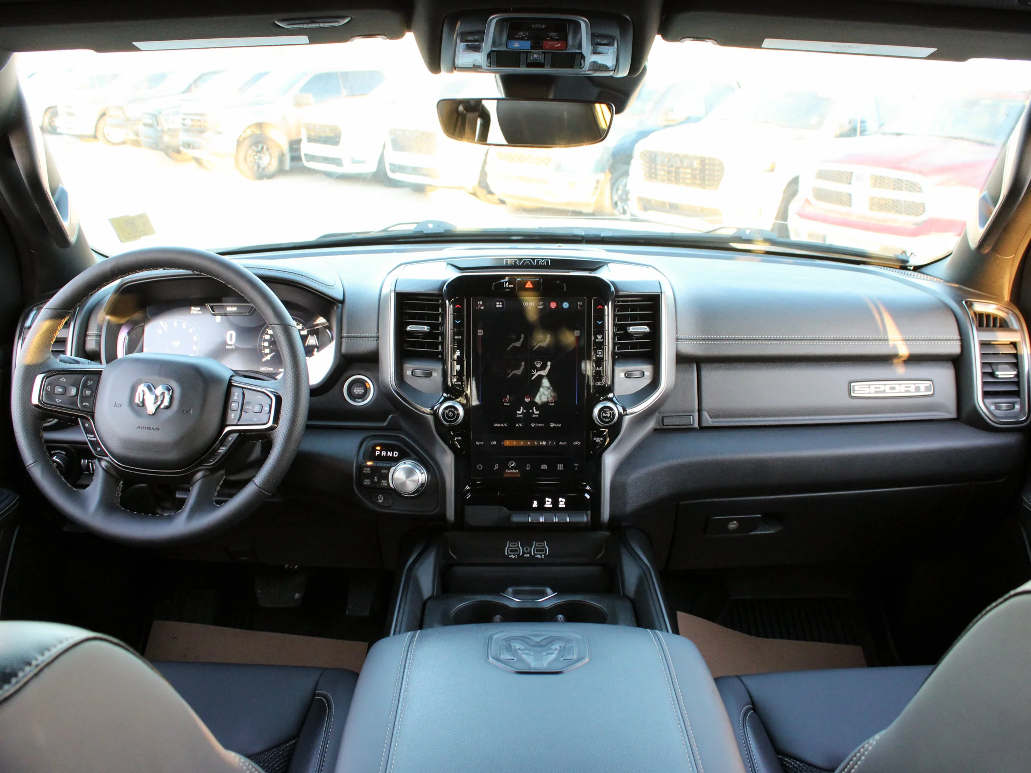 Certified Used 2025 Black RAM Sport * No Accidents | Heated Seats | 360 View Camera | Navigation | One Owner | Twin-Turbo | Alpine image 4