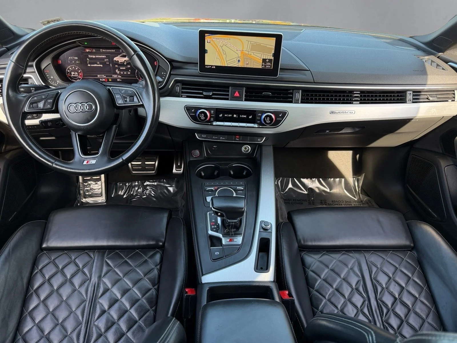Used 2018 Daytona Gray Pearl Effect Audi 3.0T Prestige image 3