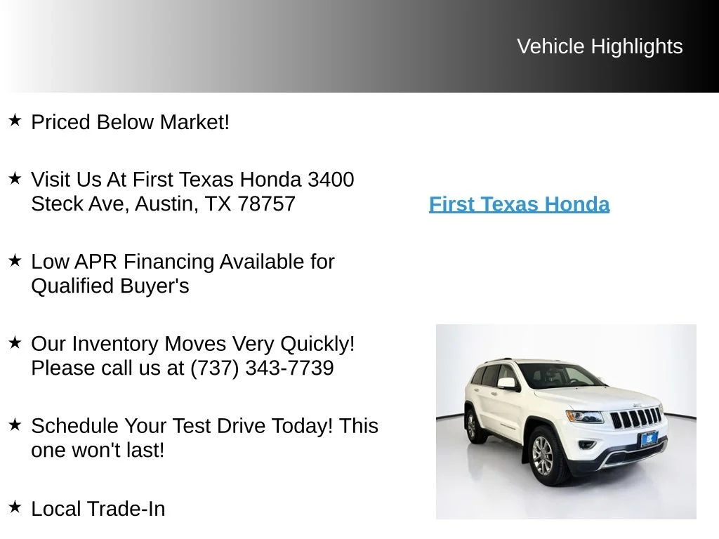 Used 2014 Bright White Clearcoat Jeep Limited image 9