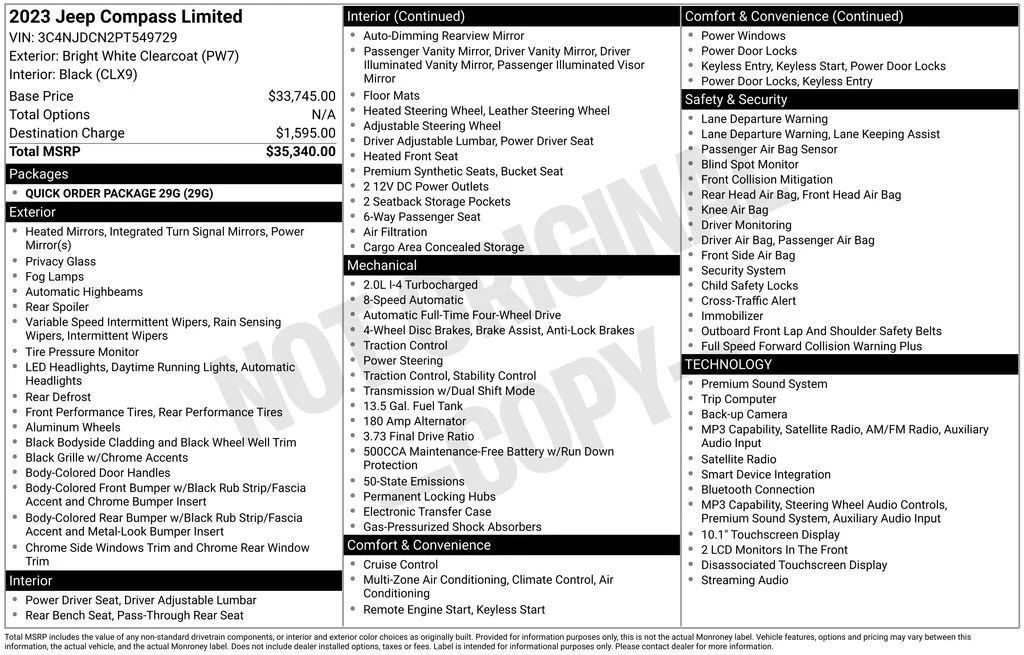 Certified Used 2023 White Jeep Limited image 32