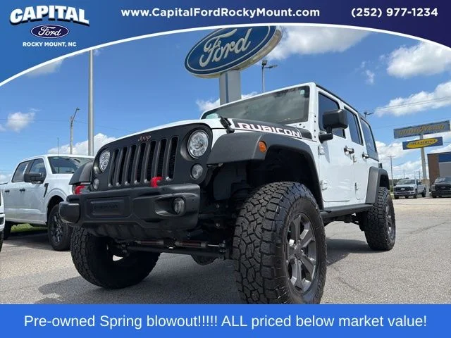 Used 2018 White Jeep Unlimited Rubicon image 1
