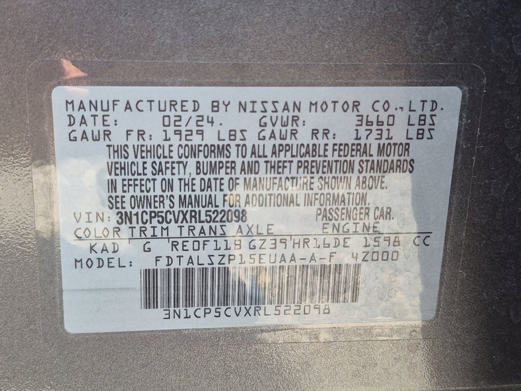 Certified Used 2024 Gray Nissan SV image 33