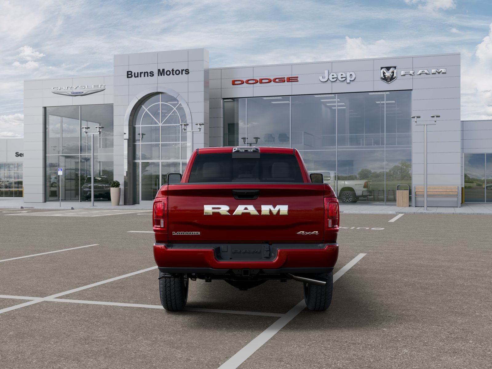 New 2027 Molten Red Pearl-Coat Exterior Paint RAM Laramie image 7
