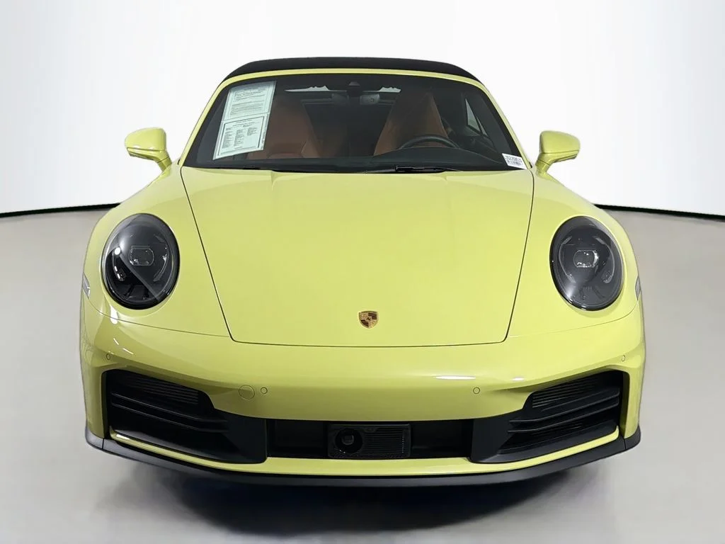 Used 2025 Yellow Porsche Carrera image 2