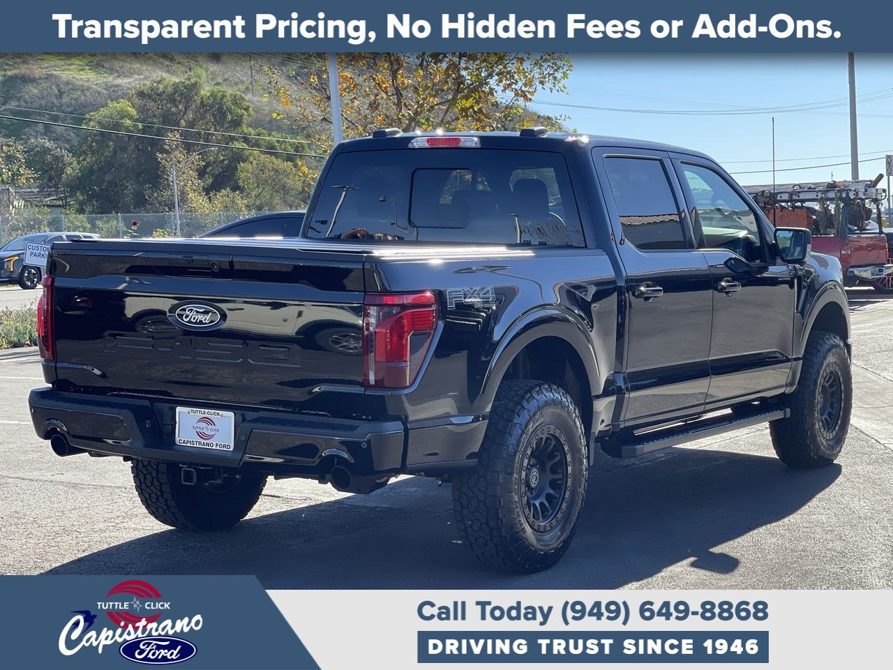 New 2025 Agate Black Metallic Ford XLT image 6