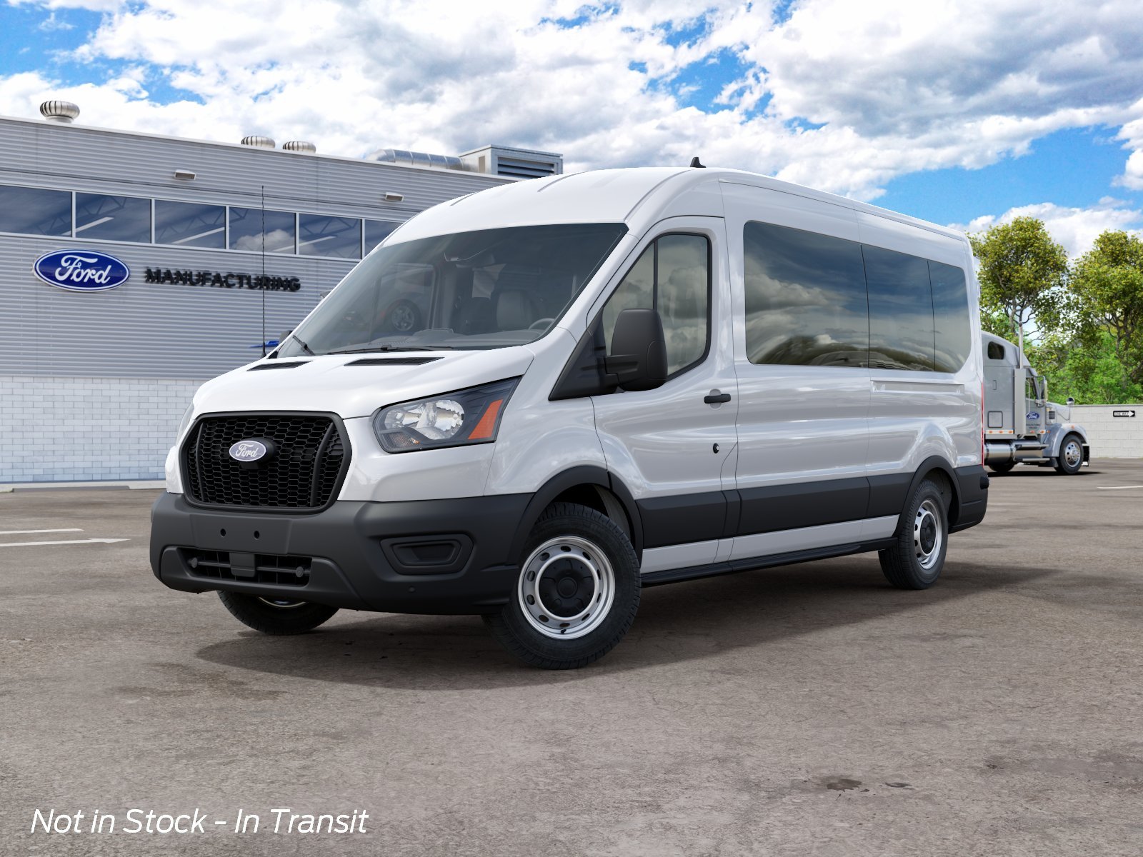 New 2027 Oxford White Ford Passenger Van XL image 3