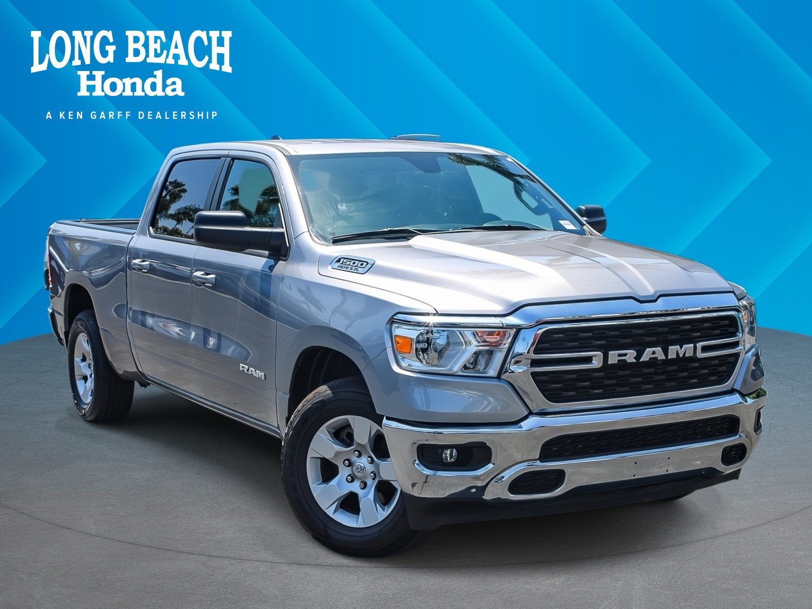 Used 2022 Billet Silver Metallic Clearcoat Ram Big Horn image 1