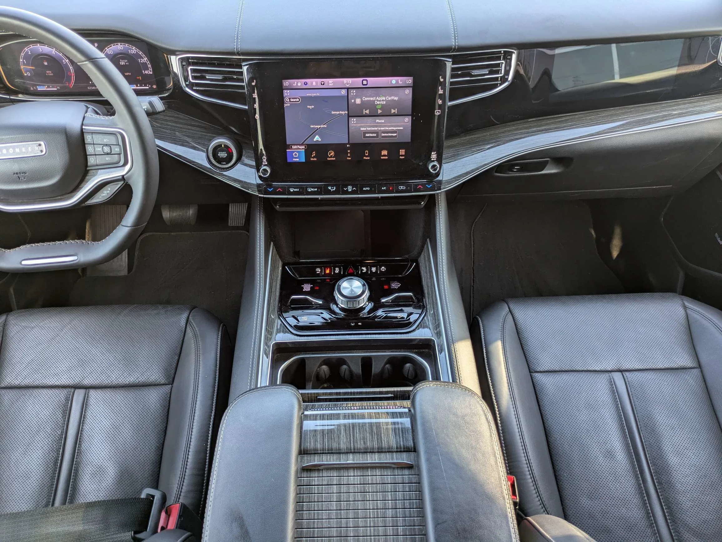 Certified Used 2022 Bright White Clearcoat Jeep Series III w/Leather Quad Buckets, Panoramic Moonroof, 10.25 Screen, & 3rd Row Seat image 18