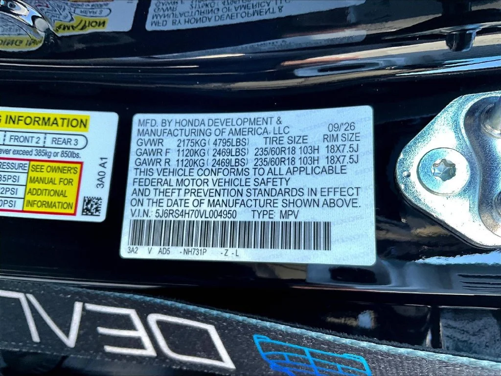 New 2027 Crystal Black Pearl Honda EX-L AWD image 20
