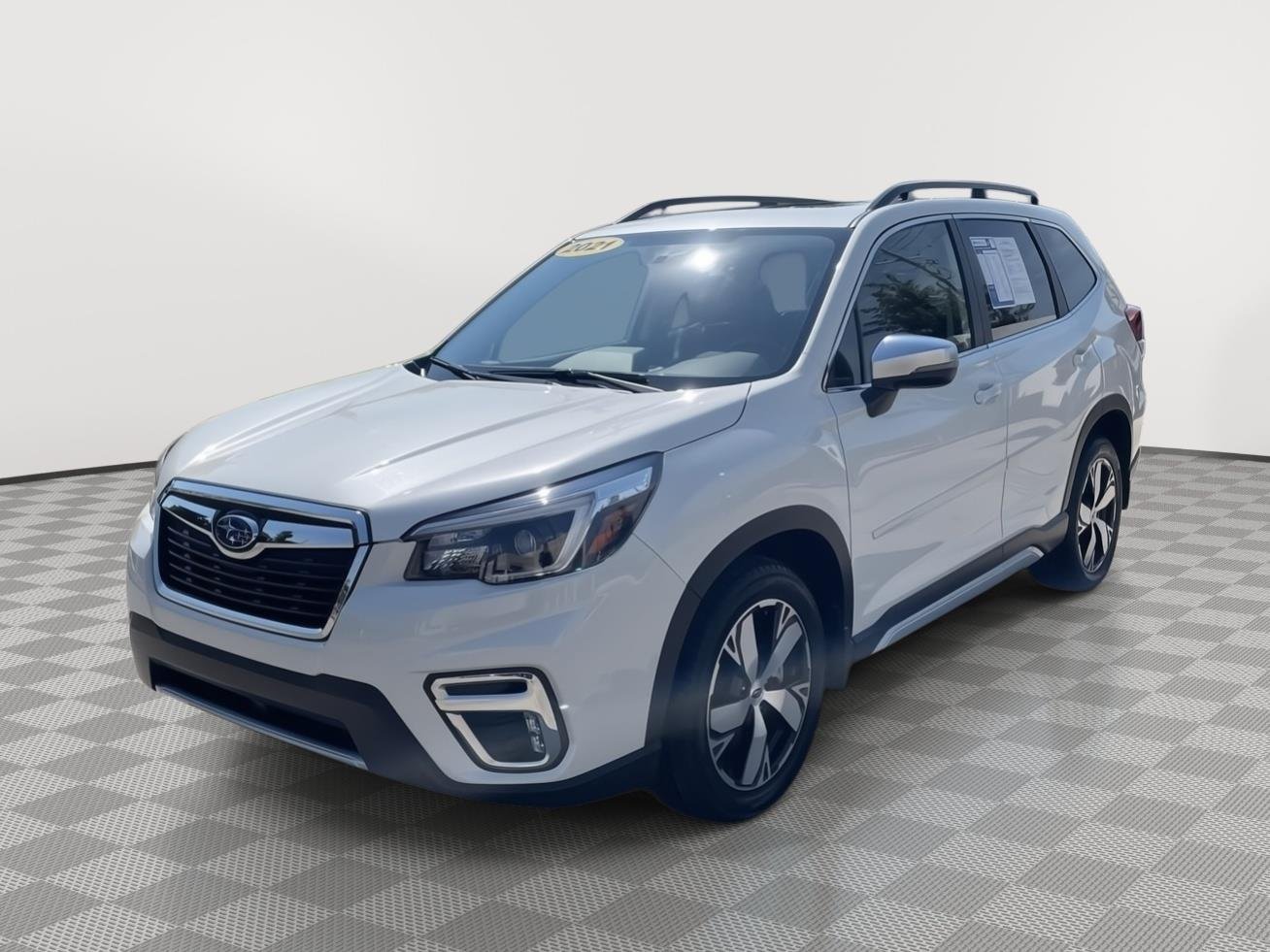 Used 2021 Crystal White Pearl Subaru Touring image 16