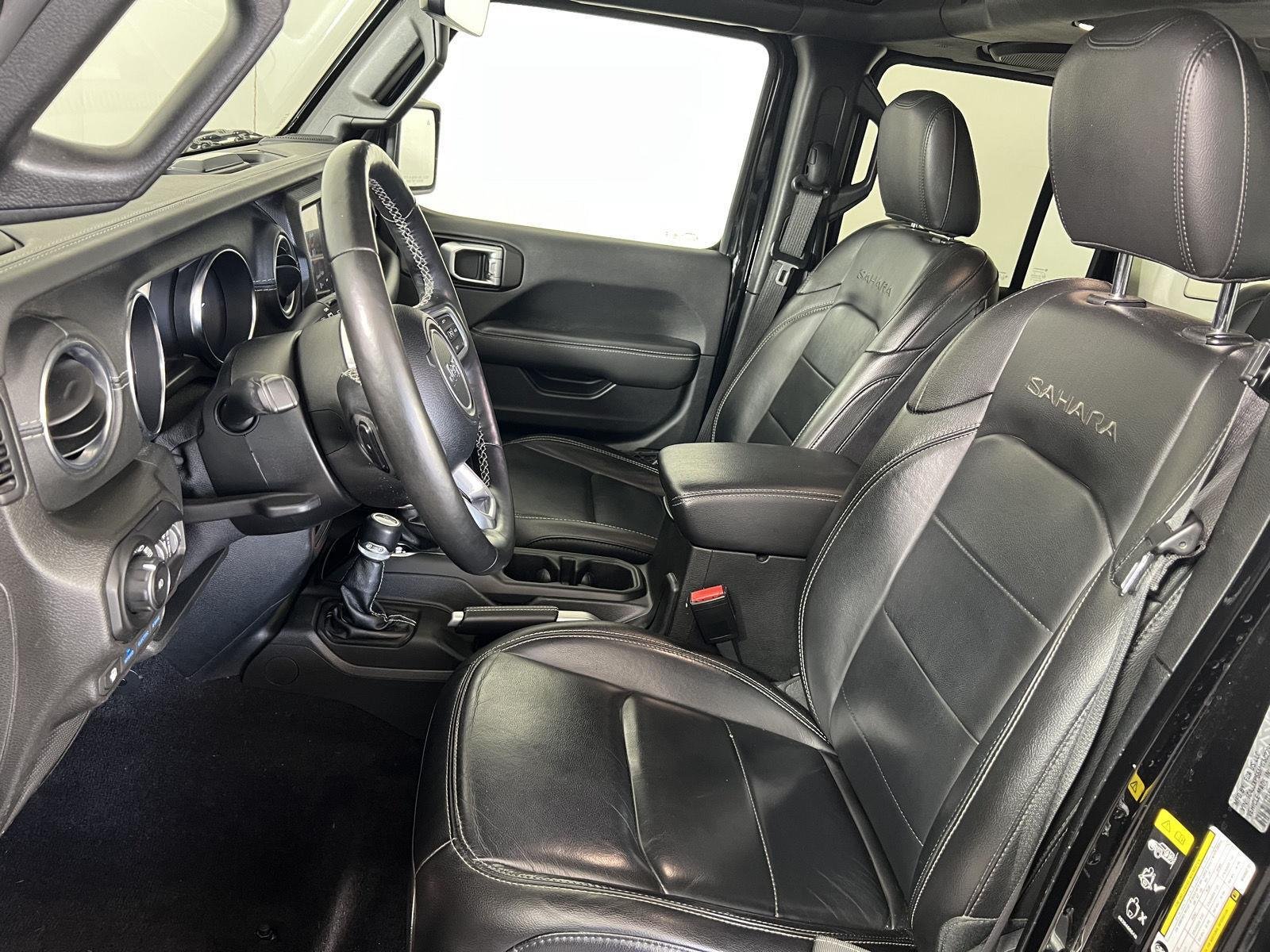 Used 2021 Black Clearcoat Jeep Unlimited Sahara 4xe image 4