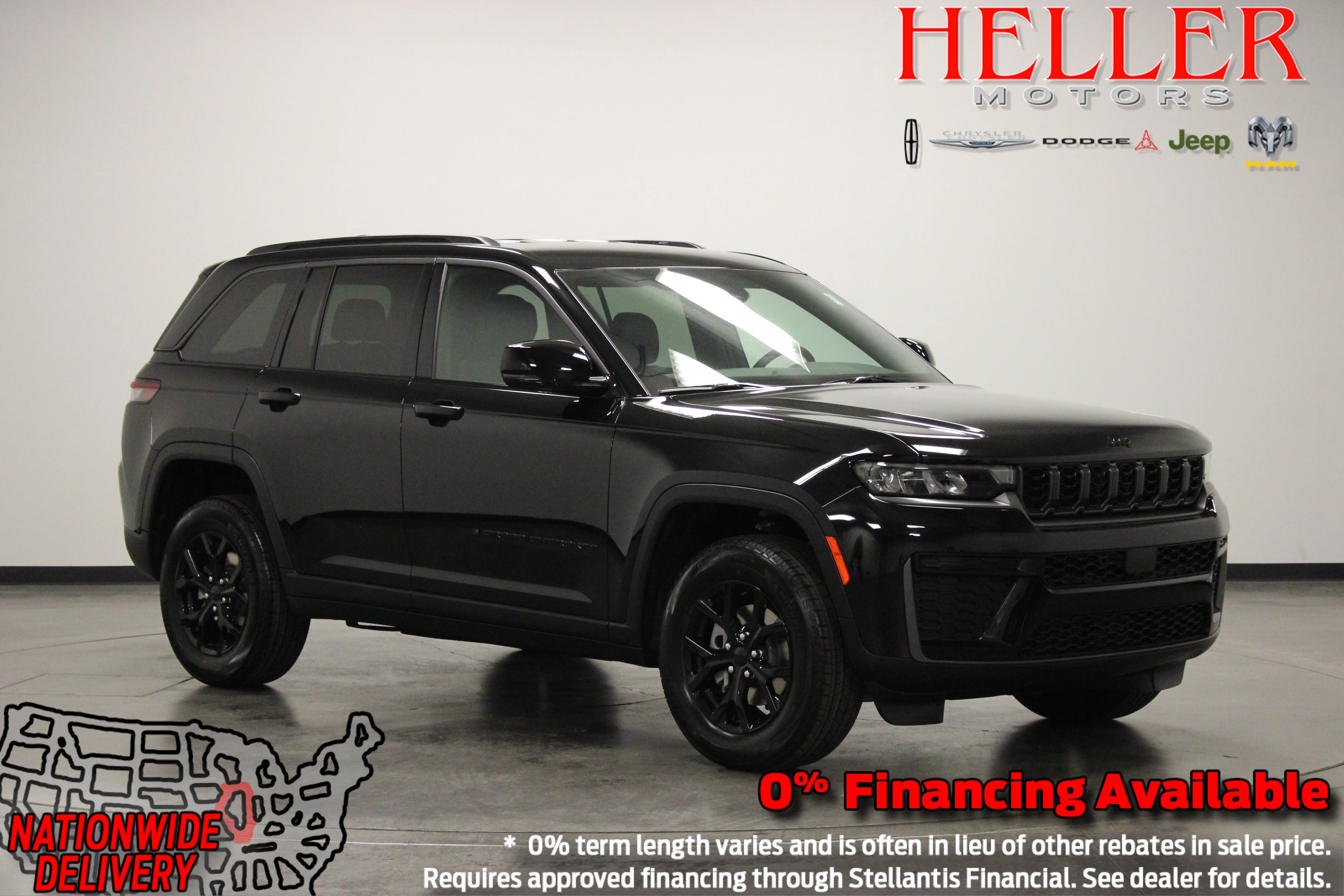 New 2026 Diamond Black Crystal Pearlcoat Jeep Laredo Altitude image 1