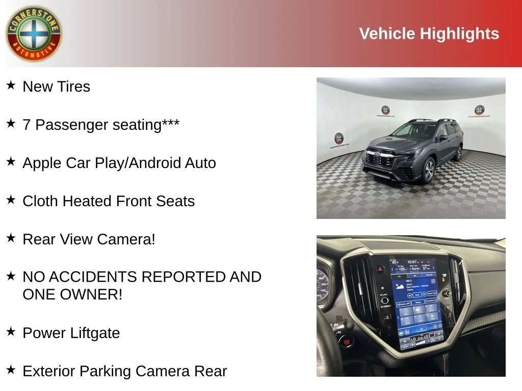 Used 2025 Subaru Ascent Premium with VIN 4S4WMADD6S3408968 for sale in Elk River, Minnesota