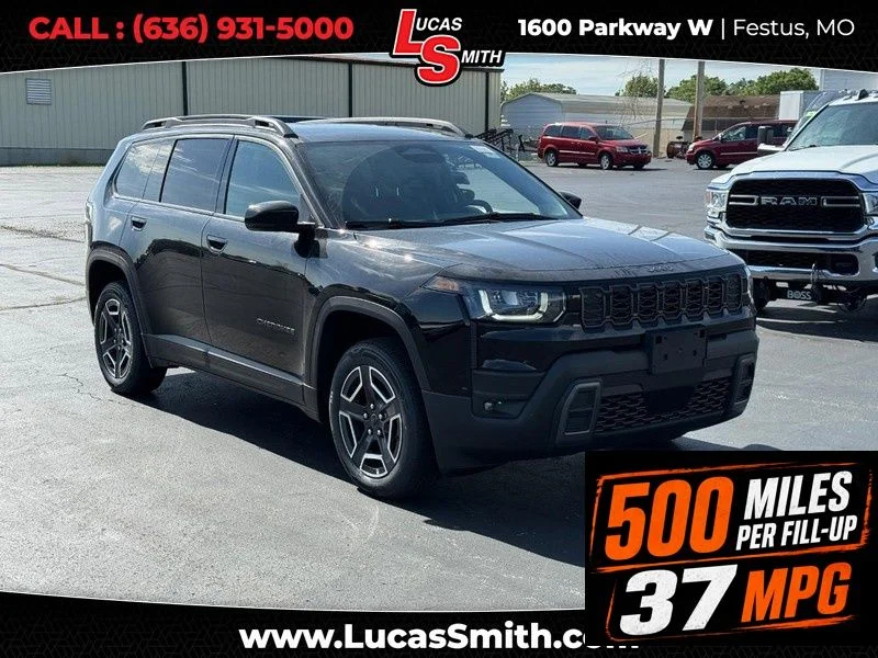 New 2026 Diamond Black Crystal Pearlcoat Jeep Limited image 1