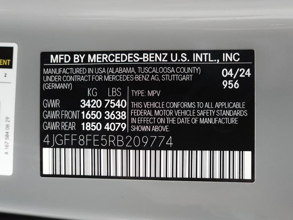 Certified Used 2024 MANUFAKTUR Alpine Gray Mercedes-Benz GLS 580 image 40